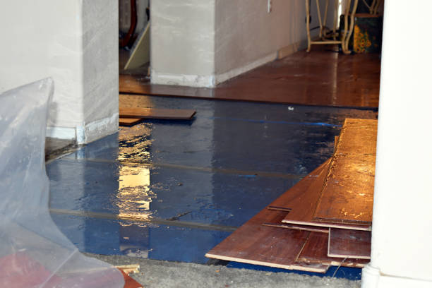 Professional Flood Damage Restoration technician working in Diamondhead, MS